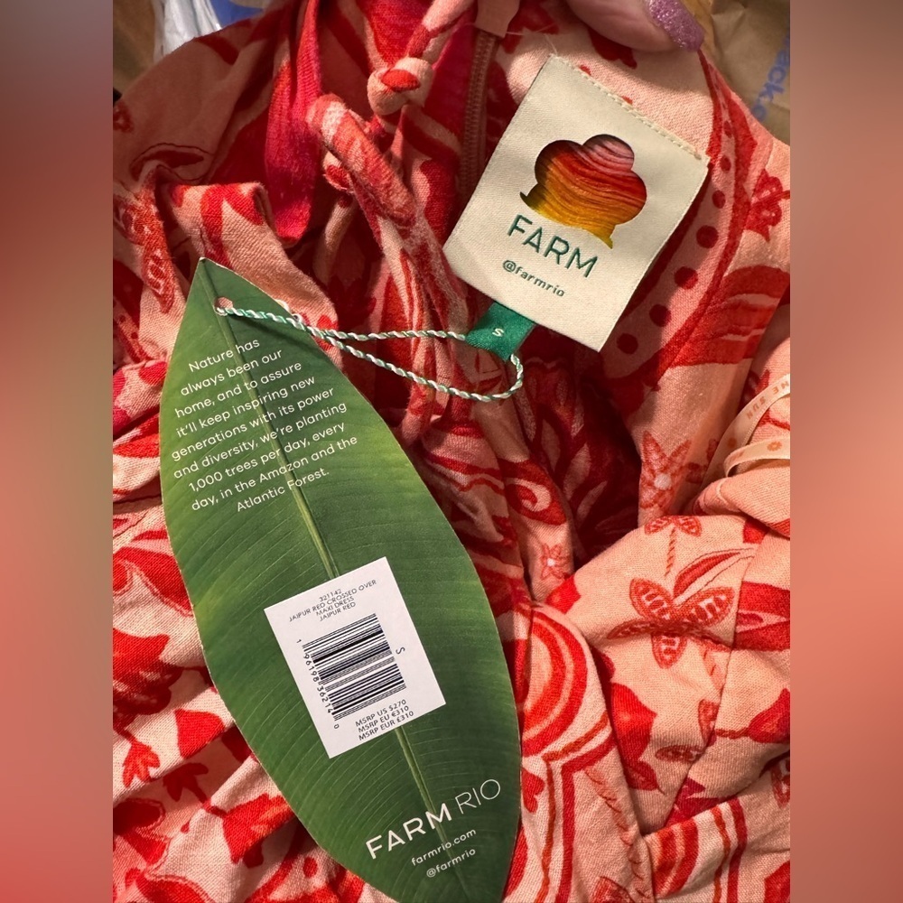 FARM Rio Jaipur Crossover Linen Blend Maxi Sundress - Picture 8 of 11